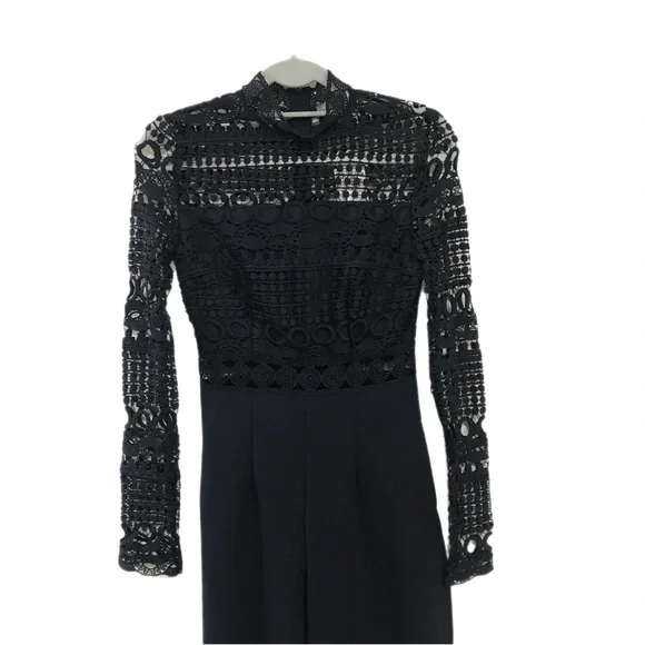 Love X Design Navy Lace Bodice Jumpsuit - Picture 3 of 7